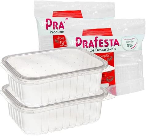 embalagem para congelar marmita  Kit 6 Potes Plasticos 785ml Para Congelar Feijão Bpa Free